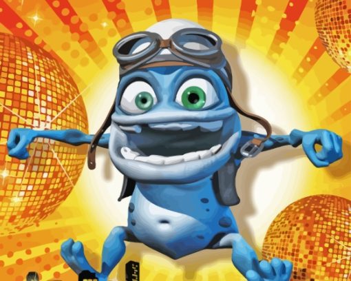 Aesthetic Crazy Frog Diamond Painting Art