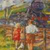 Aesthetic Flying Scotsman Diamond Painting Art