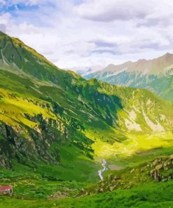 Beautiful Nature Stubai Valley Diamond Painting Art