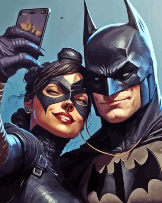 Catwoman And Batman Diamond Painting Art