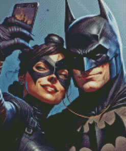 Catwoman And Batman Diamond Painting Art