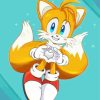 Tails From Sonic Diamond Painting Art