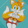 Tails From Sonic Diamond Painting Art