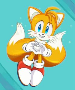 Tails From Sonic Diamond Painting Art