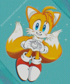Tails From Sonic Diamond Painting Art