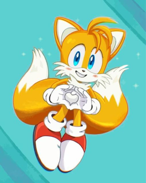 Tails From Sonic Diamond Painting Art