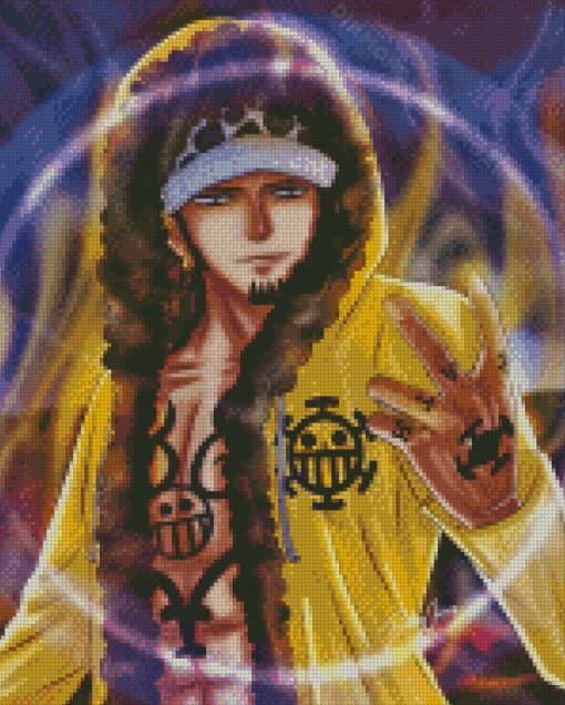 Cool Trafalgar D Water Law Diamond Painting Art