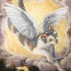 Cute Winged Cat Diamond Painting Art