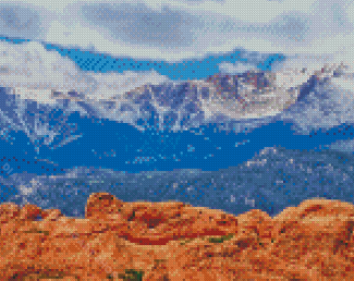 Garden Of The Gods Colorado Landscape Diamond Painting Art