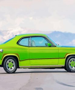 Green Plymouth Duster Diamond Painting Art