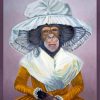 Lady Monkey Diamond Painting Art