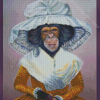 Lady Monkey Diamond Painting Art