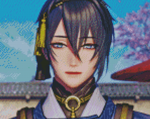 Mikazuki Munechika Touken Ranbu Diamond Painting Art