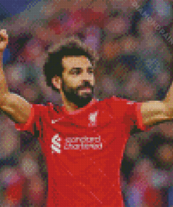 Mohamed Salah Liverpool Player Diamond Painting Art