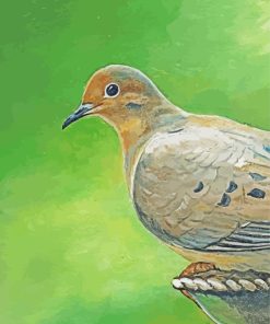 Mourning Dove Bird Diamond Painting Art