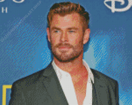 The Actor Chris Hemsworth Diamond Painting Art