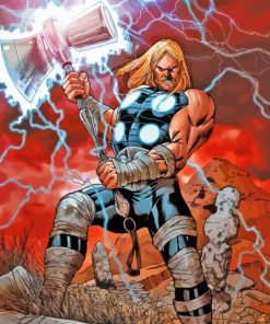 Thor God Of Thunder Diamond Painting Art