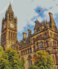 Town Hall In Manchester England Diamond Painting Art