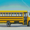Yellow Schoolbus Diamond Painting Art