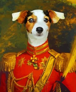 Admiral Dog Diamond Painting Art