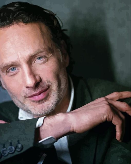 Andrew Lincoln Actor Diamond Painting Art