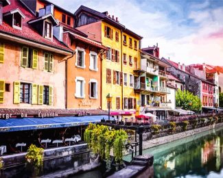 Annecy Town Diamond Painting Art