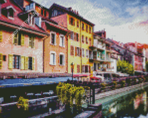 Annecy Town Diamond Painting Art