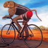 Baboon On Bicycle Diamond Painting Art