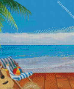 Beach Chair Diamond Painting Art