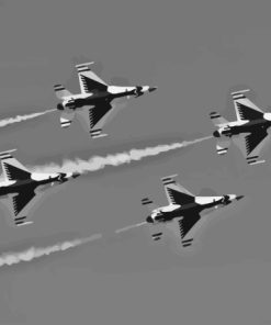 Thunderbirds Jets Diamond Painting Art