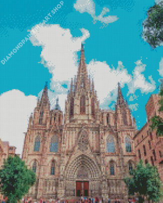 Barcelona Cathedrals Diamond Painting Art