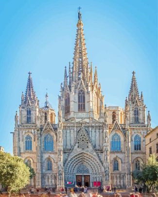 Barcelona Cathedral Diamond Painting Art