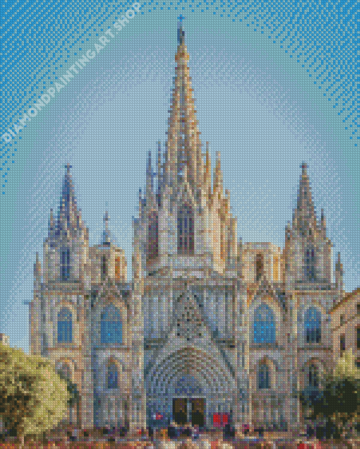 Barcelona Cathedral Diamond Painting Art