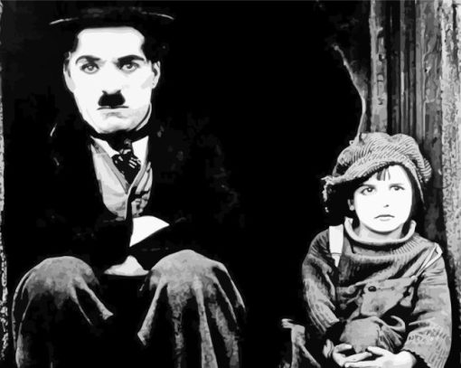 Chaplin Kid Diamond Painting Art