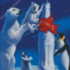 Bears And Penguins Diamond Painting Art