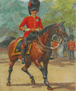 Coldstream Guard On Horse Diamond Painting Art