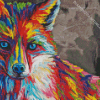 Colorful Fox Diamond Painting Art