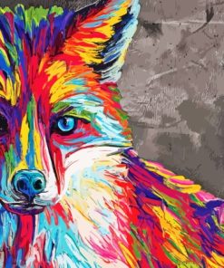 Colorful Fox Diamond Painting Art