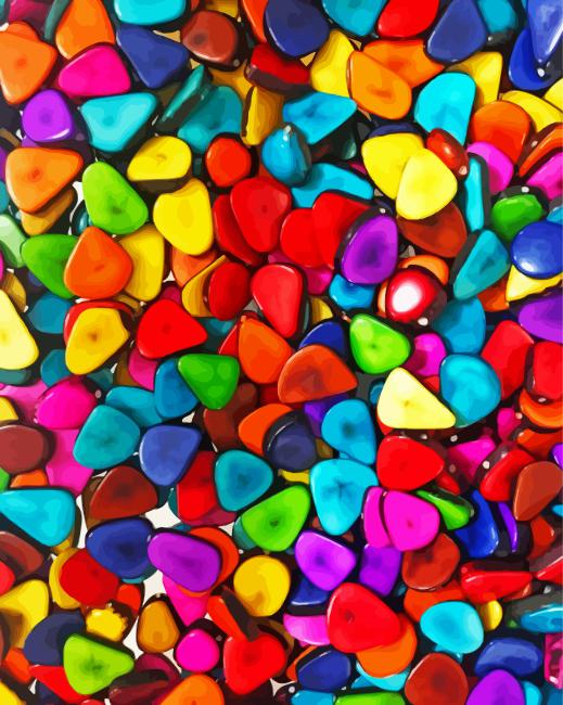 Colorful Stones Diamond Painting Art