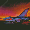 F16 Fighting Falcon Diamond Painting Art