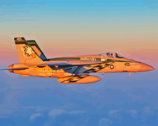 Fa 18 Super Hornet Diamond Painting Art