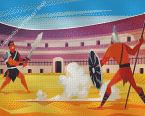 Roman Battle Diamond Painting Art