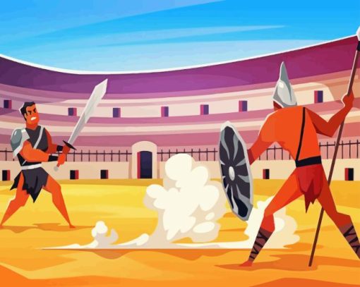 Roman Battle Diamond Painting Art