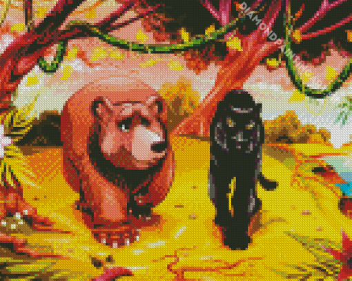 Jungle Book Characters Diamond Painting Art