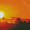 KALAHARI DESERT AT SUNRISE Diamond Painting Art