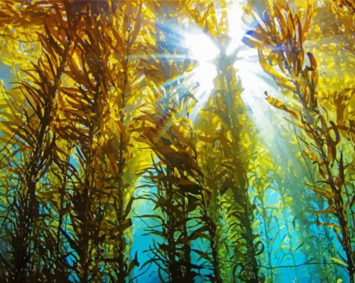 Kelp Forest Diamond Painting Art