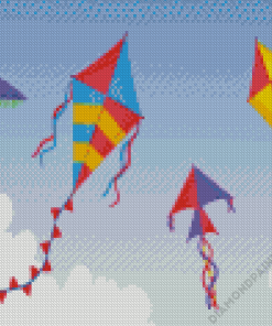 Kites Illustration Diamond Painting Art