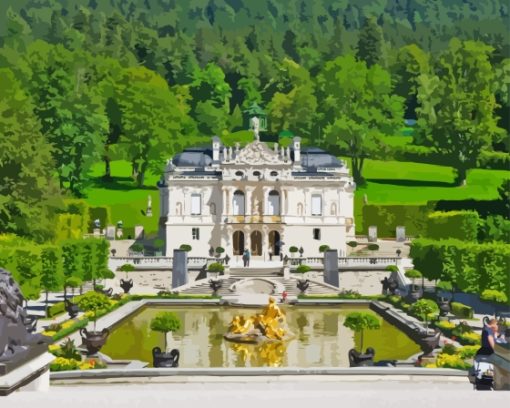 Linderhof Palace Diamond Painting Art