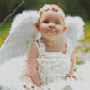 Baby With Angel Wings Diamond Painting Art