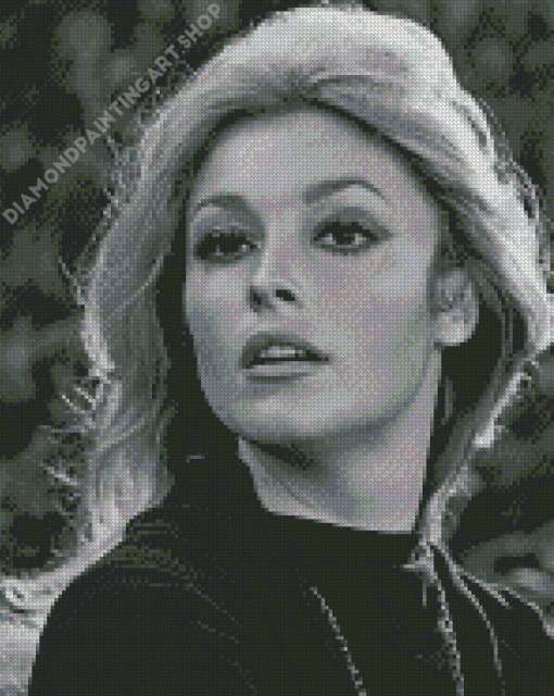 Monochrome Sharon Tate Diamond Painting Art